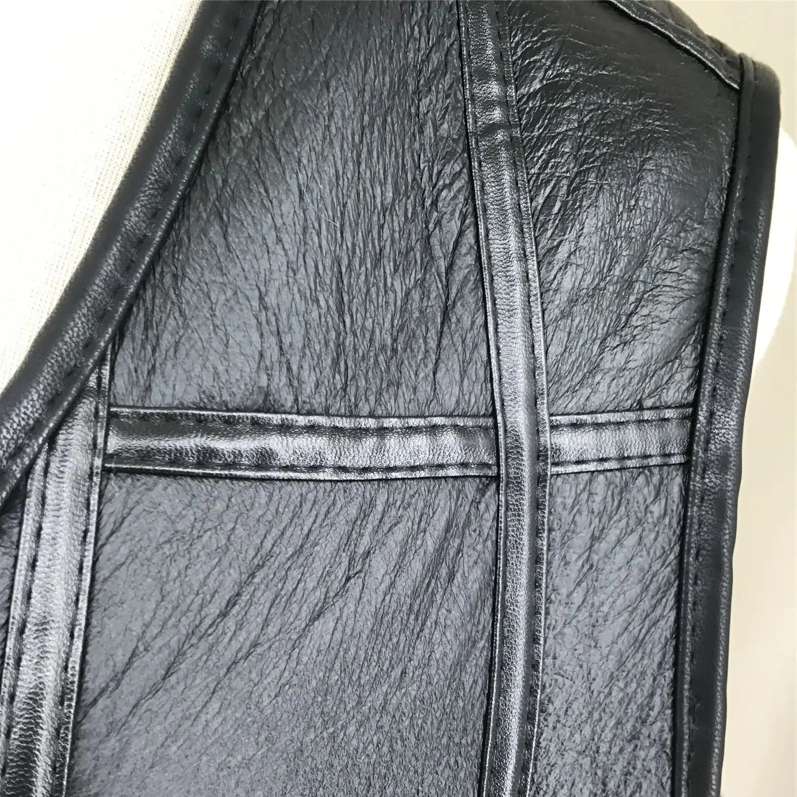 Men Real Sheep Leather  One Fur Vest Gilet Waistcoat  With Sheep Fur Lining  Man Classic 2023 Unisex B230824