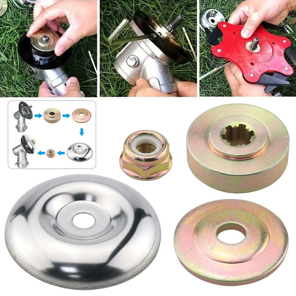 8pcs Kit Adapter Part FOR Grass Weed Trimmer Head Lawn Mower Brade Brush Cutter