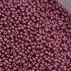 Vibrant Matte Opaque Glass Beads - 1.5mm   1000pcs (KMD20 coral red)