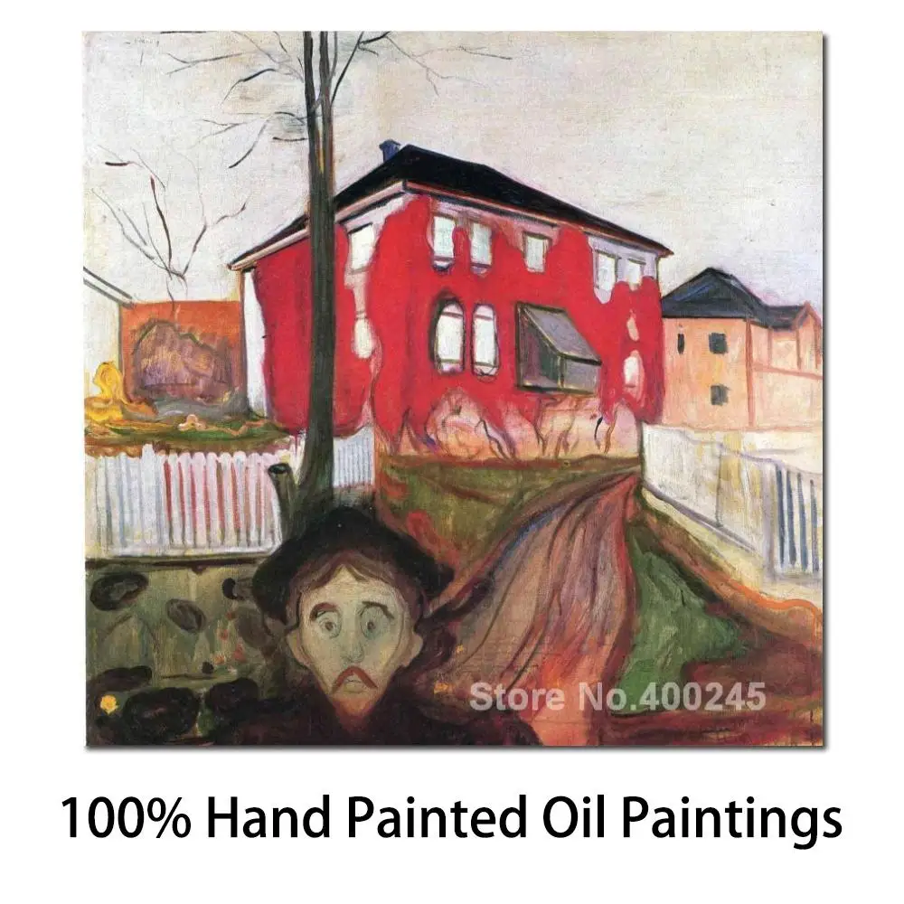 

Современная Абстрактная Картина на холсте красная Вирджиния крейпер Эдвард мунч картина маслом высокое качество ручная роспись домашний декор