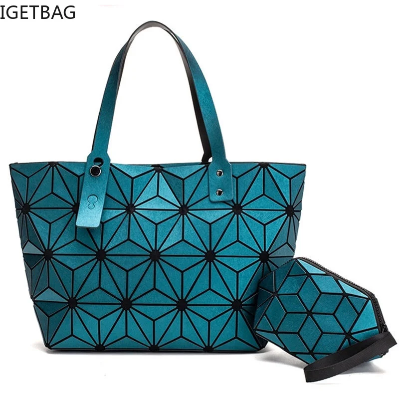 

sac a main brand women geometric bags for 2023 Quilted Shoulder Bags set Plain Folding ladies Handbags bolsa feminina