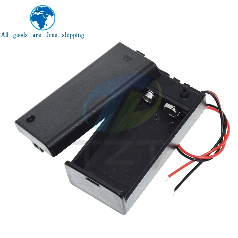 9 Volt Battery Holder Box PP3 9V Battery Case Clip With ON/OFF