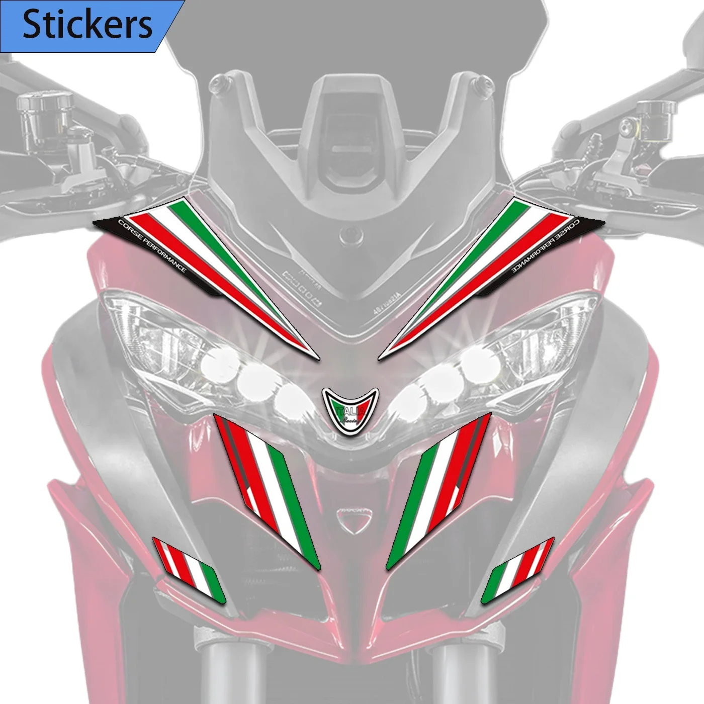 Motorcycle Tank Pad Grips Gas Fuel Oil Kit Knee Fairing Fender Protector Decals For Ducati MULTISTRADA 1200 S 1200S