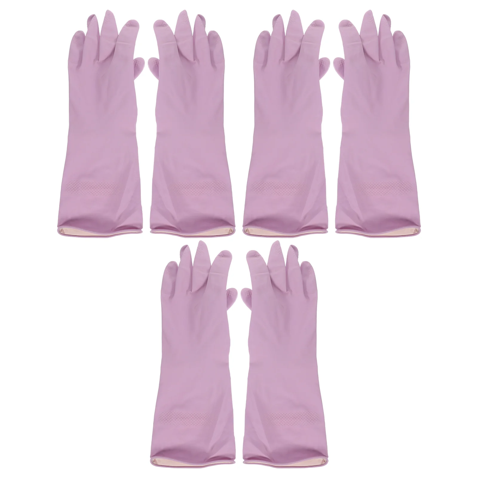 

3 Pairs of Household Cleaning Gloves Reusable Kitchen Dishwashing Gloves Latex Latex Gloves Long Gloves