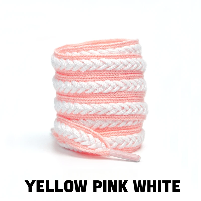Weizen-Schnürsenkel, 1,5 cm, verbreiterte Turnschuhe, flache Schnürsenkel, Marken-Baumwollschnürsenkel für Schuhe, 100/120/140/160 cm, Seil-Schnürsenkel, 1 Paar – Detail 8