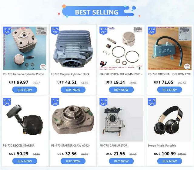 P021002984 Kit Pistoni Originale ECHO PB-650 PB-651H PB-651T PB-750H PB - Foto 7