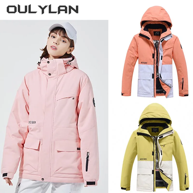 

New Ski Jacket Women Men Winter Waterproof Windproof Breathable Super Warm Female Snow Coat Skiing and Snowboarding Jacket
