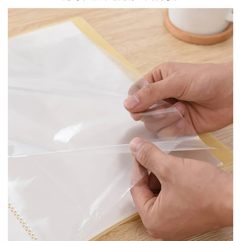 A3 Display Book 40/60 Pages Transparent Insert Folder Document Storage Bag for Bank Campus File Office Workplace Family