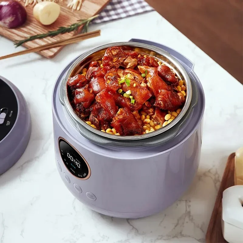 Daewoo Electric Pressure Cooker 4 Liters Mini Rice Cooker Intelligent Multi-functional Automatic Electric Cooker 2 Inner Pots 5