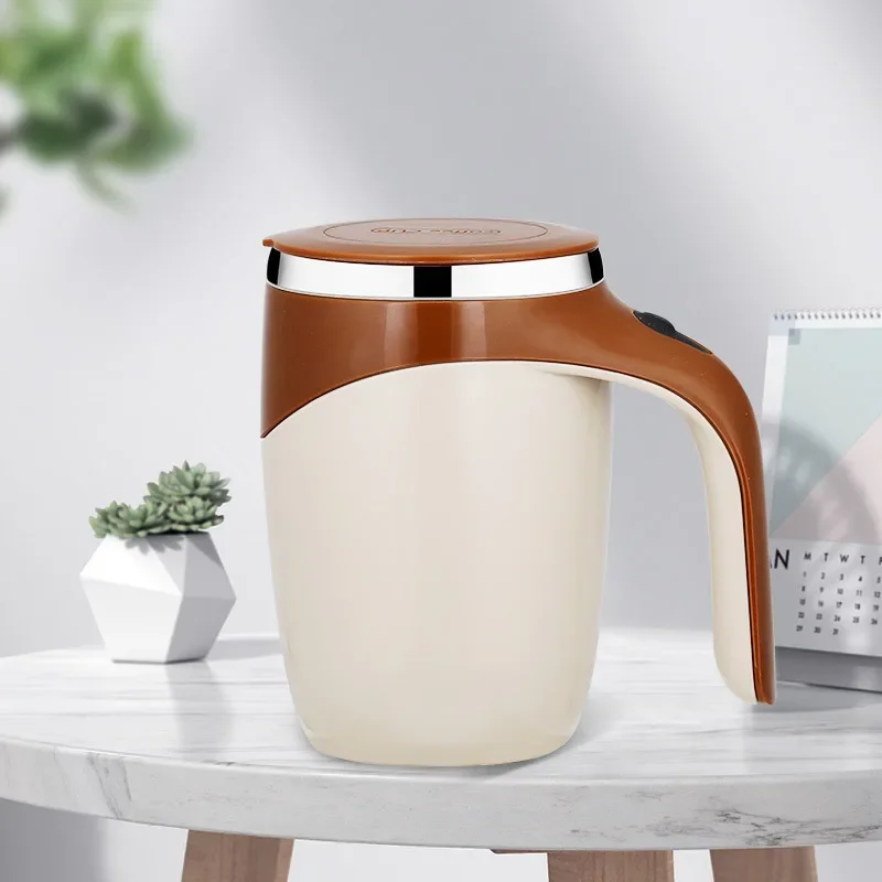 Kitchen Electric Mixing Cup Stirring Coffee Cup Automatic Mixing Mugs Cup  Lazy Rotating Magnetic Water Cup - AliExpress