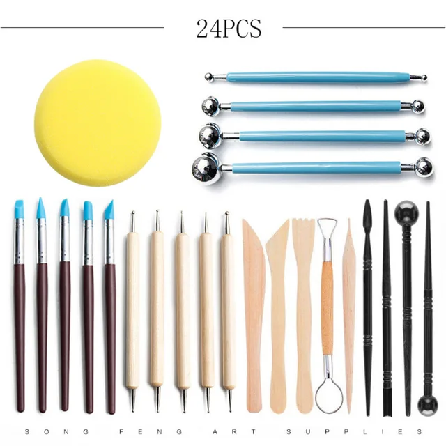 Professional DIY Stainless Steel Polymer Clay Tools Tool Sculpture Tools  Toys For Clay Carving Molding Ball Stylus Sticks - Price history & Review, AliExpress Seller - Helpful Store