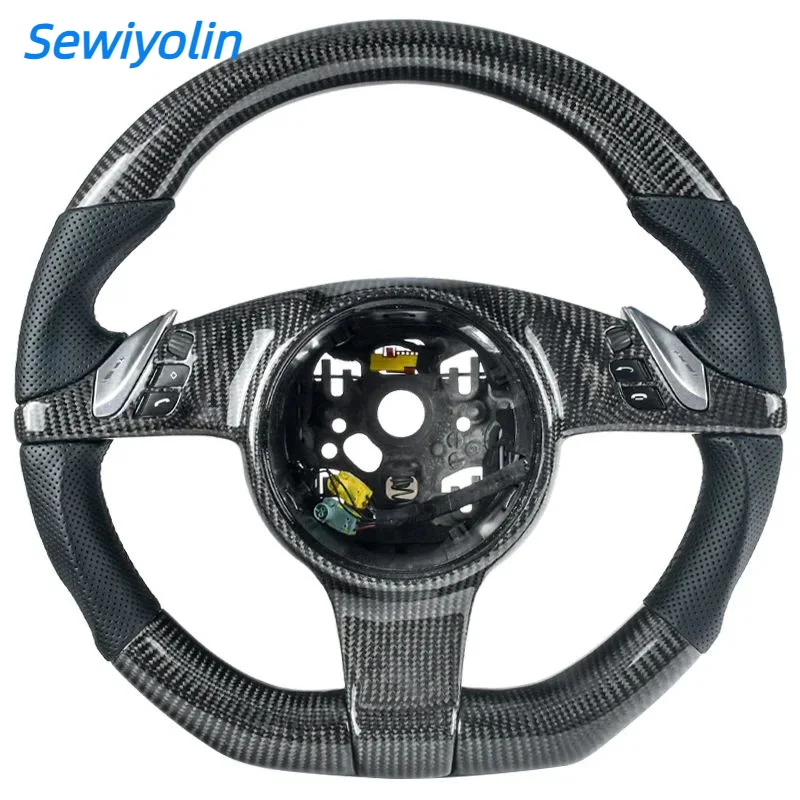 

Alcantara Carbon Fiber Steering Wheel For Porsche 911.1 970 958 Panamera Cayenne Racing Wheel