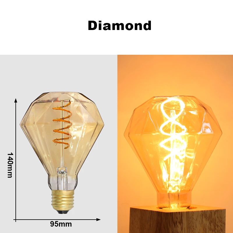 ตัวเลือกสินค้า หลอดไฟสไตล์ย้อนยุค Vintage Edison LED ตกแต่งบ้าน