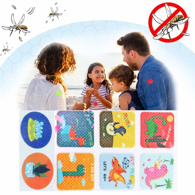 36/240Pc Rajzfilm Szúnyog Javítás Tiszta Növényi Illóolaj-Anti-Moszkitó-Visszataszító Patch Matricák Gyermekek Számára Kisgyermek Csecsemő Gyerek