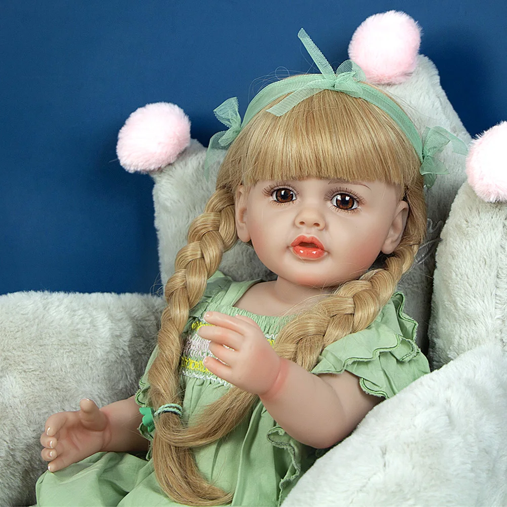 

KEIUMI 22 Inch Full Silicone Reborn Baby Doll Toys Newborn Boneca For Girl Christmas Birthday Gift