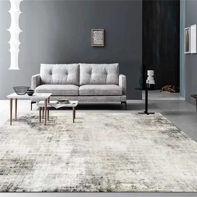 

Modern Abstract Living Room Decoration Carpet Nordic Ink Study Cloakroom Non-slip Carpets Home Bedroom Bedside Bay Window Rug