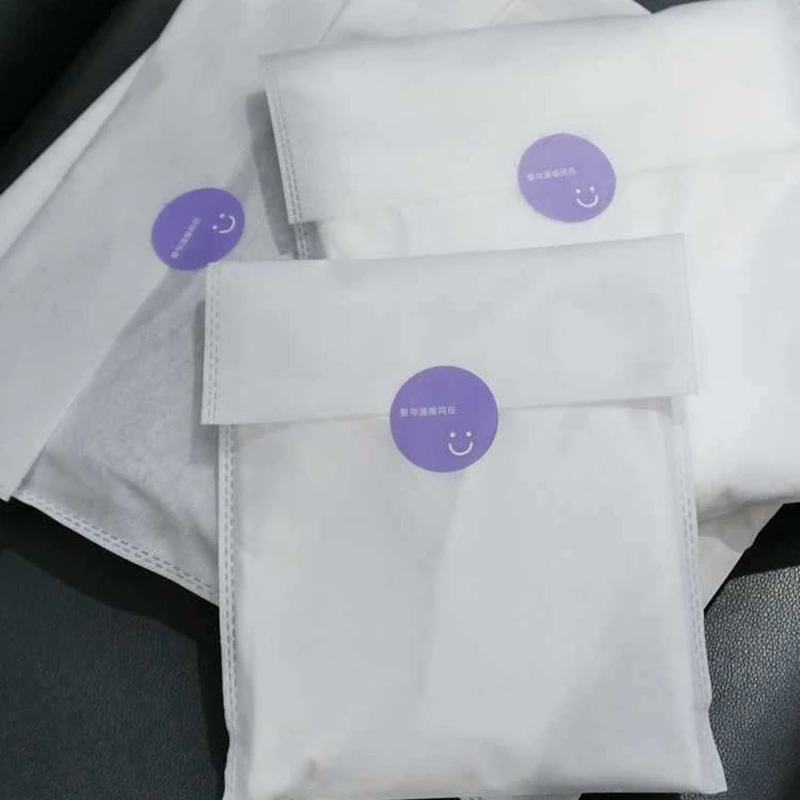 50pcs Thickened Non-woven Fabric Bag With Handle Large Capacity T-shirt Packaging Clothing Store Special Gift Bag 5