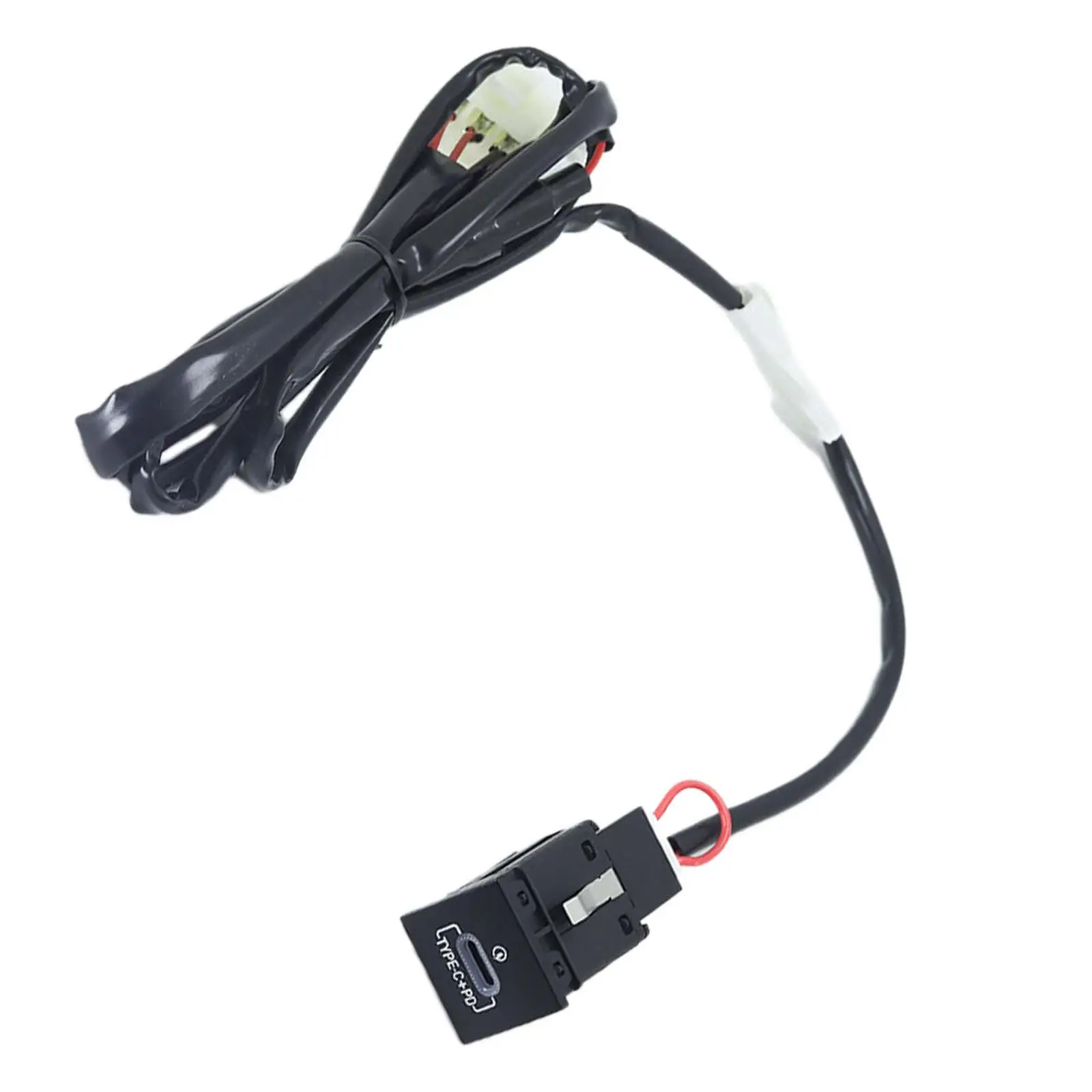 

Car Charger Wiring Harness with LED Lights Car Phone Charger Adapter Car Charger Adapter Car Power Socket for Golf 06-12