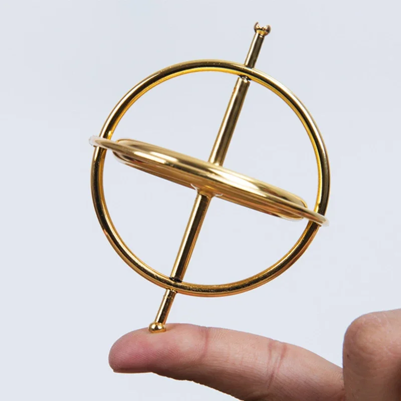 Spinning top toy Gyroscope toy Finger gyroscope toy Mini Metal Gyro Puzzle Toy Self-balancing Finger Gyroscope Colorful Anti Anxiety Adults Kids Stress Relief Spinning Top Toys