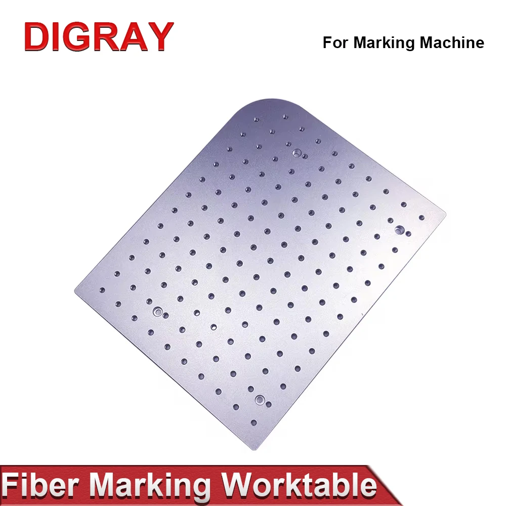 DIGRAY Aluminum Sheet Working Platform 320*280mm & 350*550mm for Fiber Optic UV CO2 Laser Marking Machine.