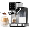 TENKER Espresso Machine 20 Bar, Cappuccino Machine with Automatic Milk Frother, Latte Machine in Stainless Steel Design 1