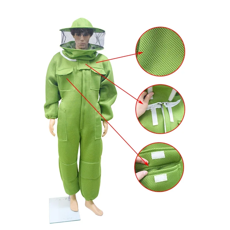 3D Breathable Air Cotton Fabric Design Beekeeping Protective Clothing Apicultura Clothes Anti-bee Clothing Beekeeper Costume