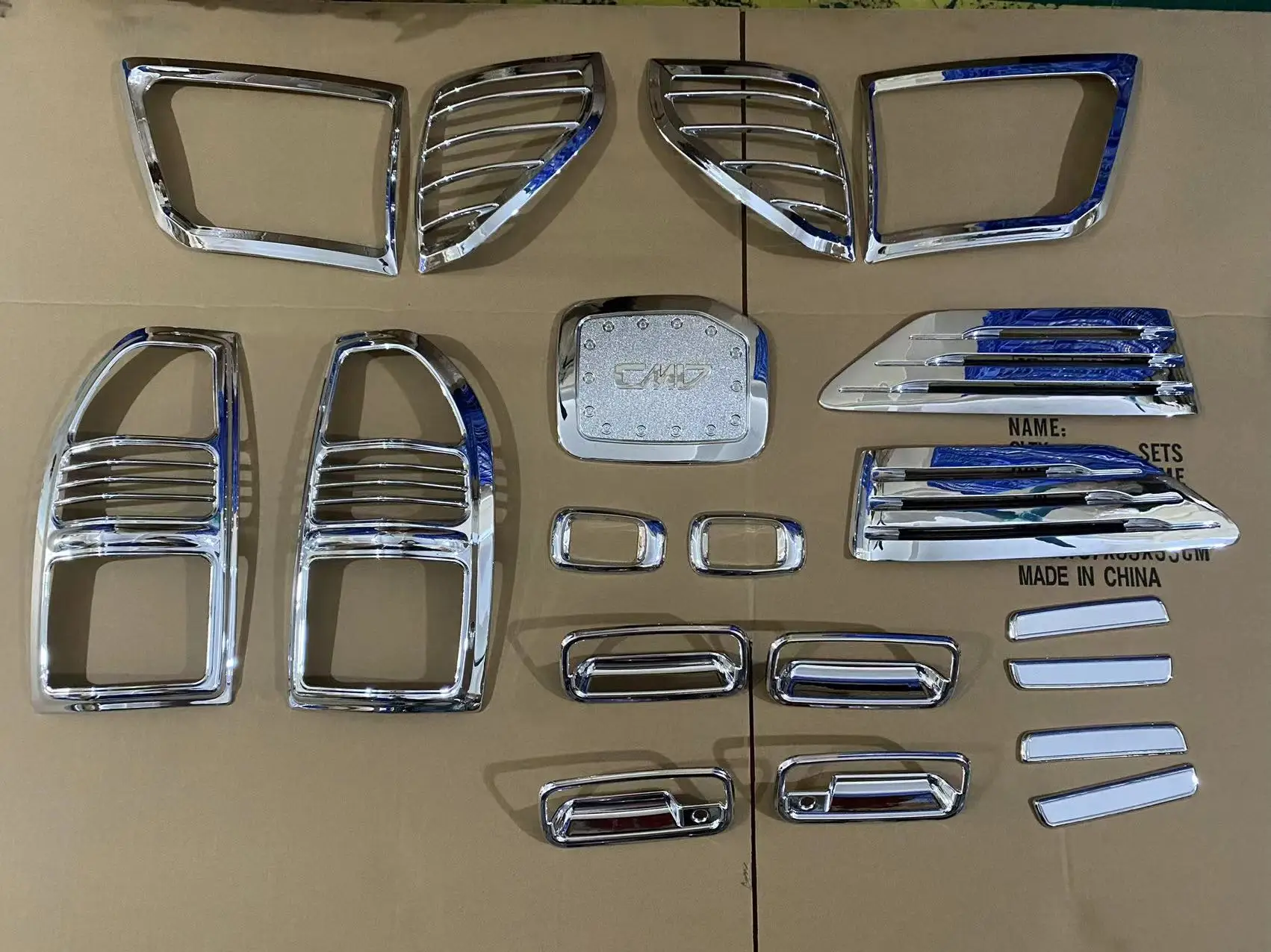 Chrome Roof Trim Moldings For 1990-1995 Toyota Land Cruiser - 2 Piece Set