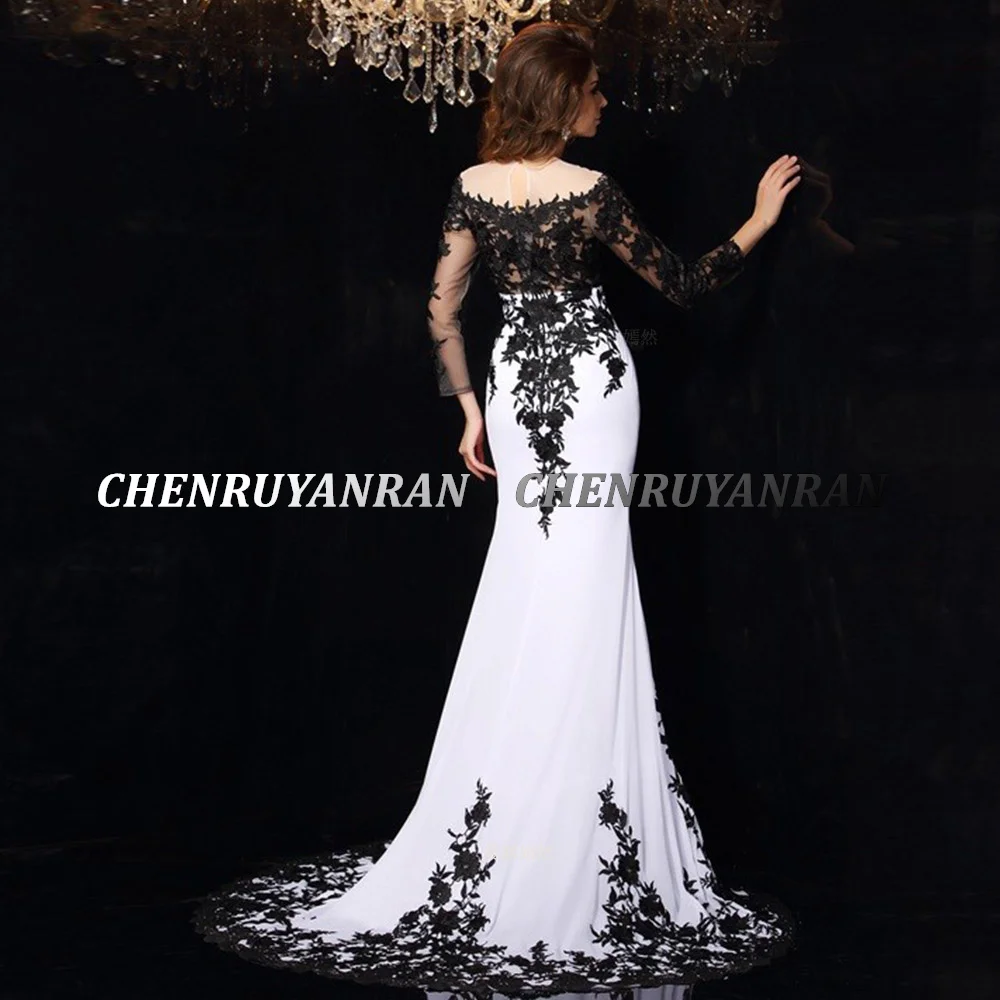 Mermaid Mother of the Bride Dresses Applique Long Wedding Guest Gowns Off-Shoulder Elegant Dress Women For Wedding Party