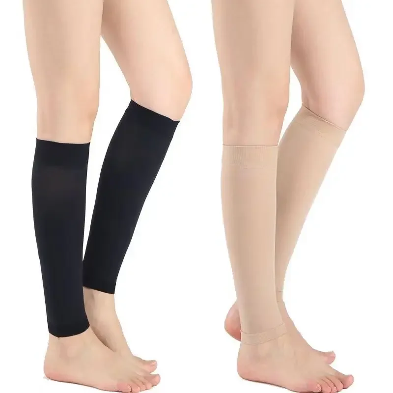 

1Pair Varicose Vein Fatigue Relief Leg Warmer Compression Calf Sleeve Sock Long Stocking Elastic Leg Support Leg Shin Sock