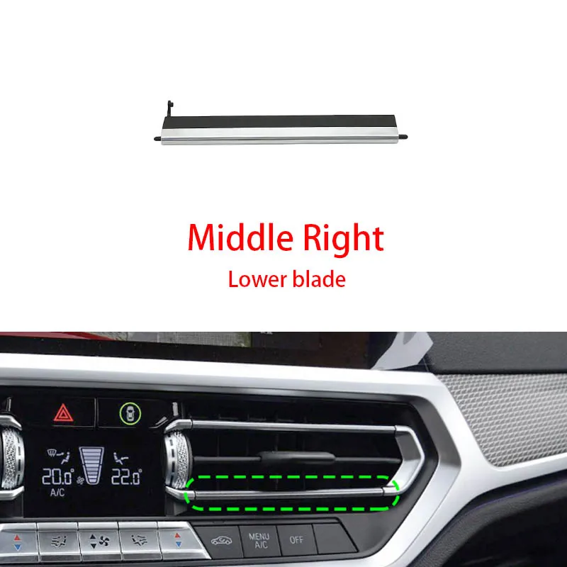 Car Front Middle AC Vent Grill Slider Clip Repair Kit