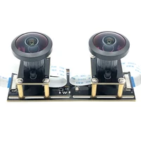 5 МП Dual 360 °   Панорамная стереокамера «рыбий глаз» 1080P, USB-модуль камеры для 3D VR, бинокулярная синхронизация виртуальной реальности — изображение 6