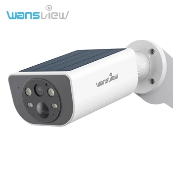 Wansview 2K Outdoor Wireless WIFI Camera 2.4G 3MP Battery Solar Security Camera Floodlight Color Night Vision Local Alarm 1