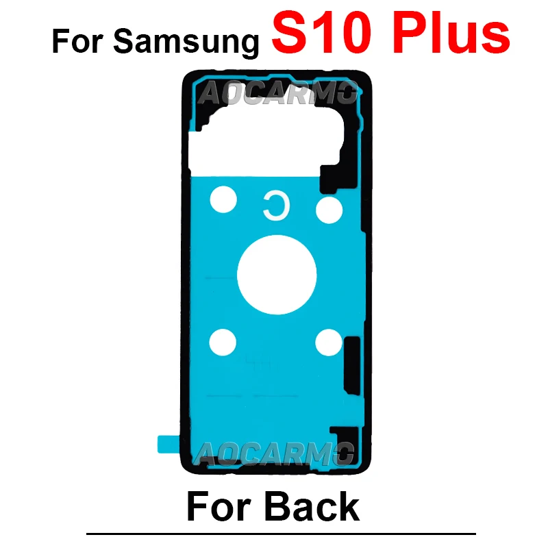 For Samsung Galaxy S6 S7 Edge S8 S9 S10 Plus Lite 5G S10E Rear Sticker Back Cover Adhesive Tape Glue Replacement