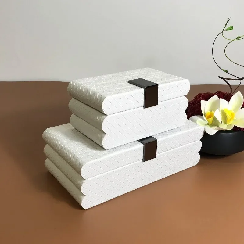 Luxury Jewelry Box Leather Women Jewelry Packaging Boxes Multi-functional Earrings Braclet Ring Organizer Display Accessories
