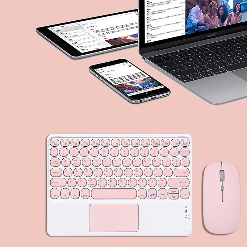 10 inch Wireless Phone Tablet Keyboard and Touchpad for iPad Air 4 Pro 11 Bluetooth-compatible Mouse for Huawei Matepad Keyboard wireless keyboard,wireless keyboard mouse,tablet keyboard,ipad keyboard,tablet keyboard case