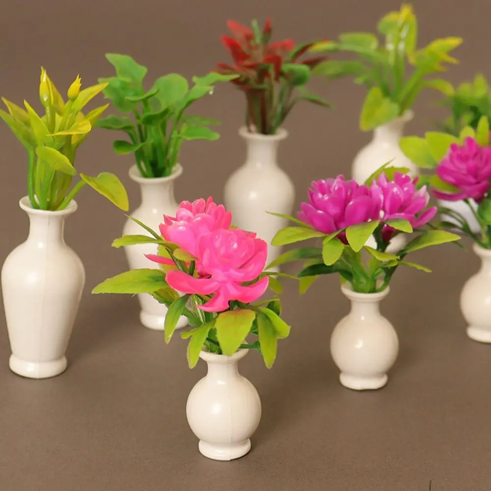 Green Plant Miniature Dollhouse Decorations 1:12 Scale