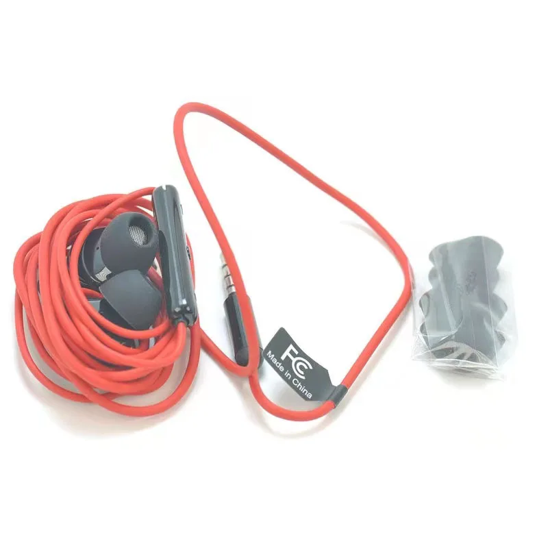 1.2m Original In Ear Stereo Headset Red WH70 for BlackBerry Classic KEY2 3.5mm In-Ear BlackBerry Phone with Music Wire Control