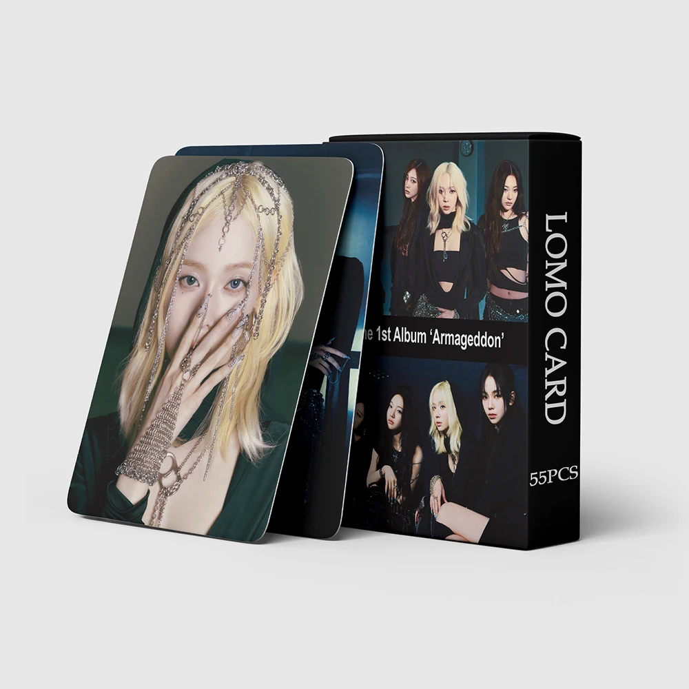 Album Lomo Cards SAVAGE WINTER NINGNING Photocard Korean Fashion Cute Fans Gift 55pcs/set