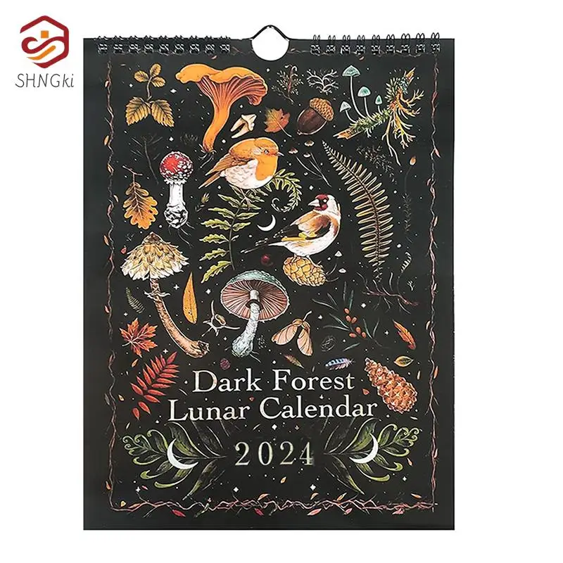 

Dark Forest Lunar Calendar 2024 Contains 12 Original Illustrations Drawn Throughout The Year Wall Hanging Calendar Home Decor