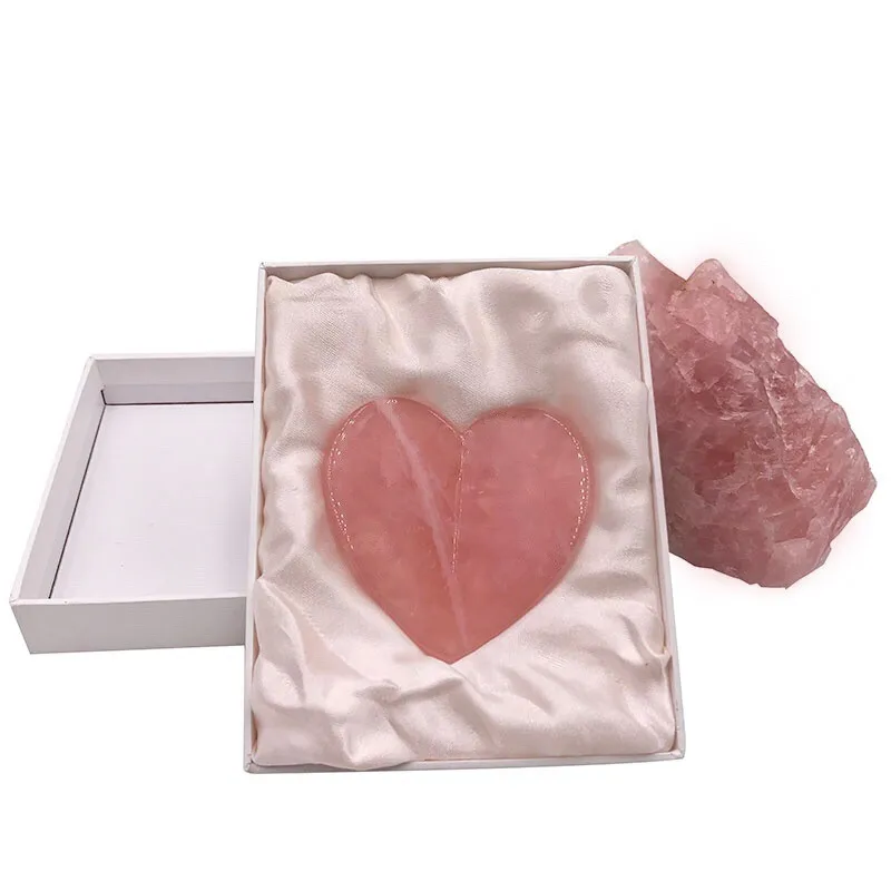 Private Label Natural Facial Massage Guasha Tools Heart Shaped Guasha Stone Rose Quartz Jade Roller Guasha Eye Skin Tighten private label natural facial massage guasha tools heart shaped guasha stone rose quartz jade roller guasha eye skin tighten