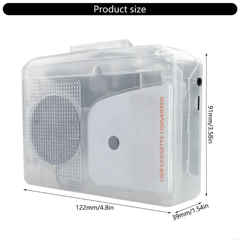 USB Cassette Tape to MP3 Converter for Easy Digitalization of Classical Music D5QC