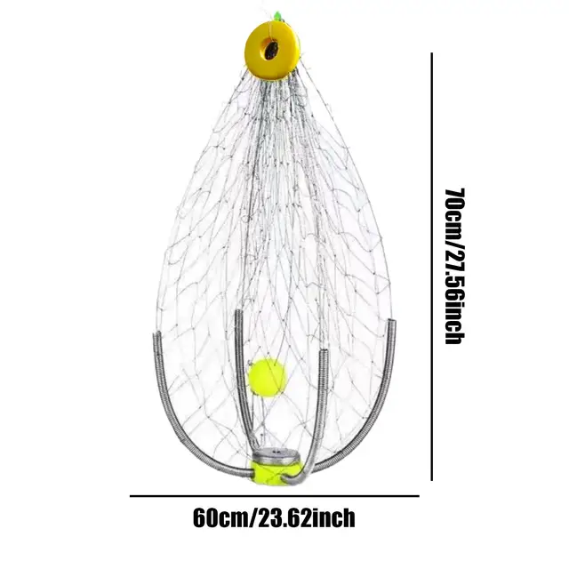 NEW Automatic Crab Trap Fishing Foldable Design Fishing Net Cage Wide Coverage Automatic Open Closing Supplementary Crab Cage 6