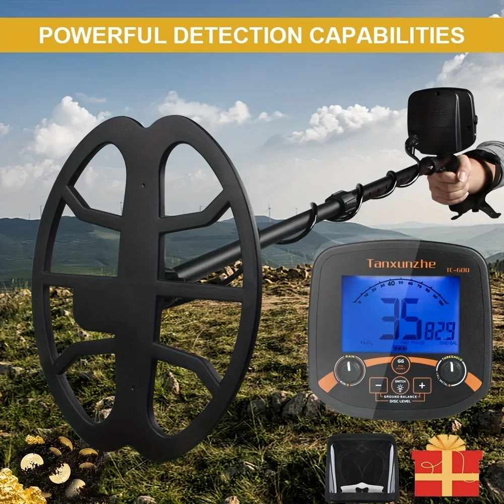 Metal Detectors Professional Underground Metal Detector Sale TC-600 Powerful Gold Detectors Treasure Hunter Seeker Finder Tool
