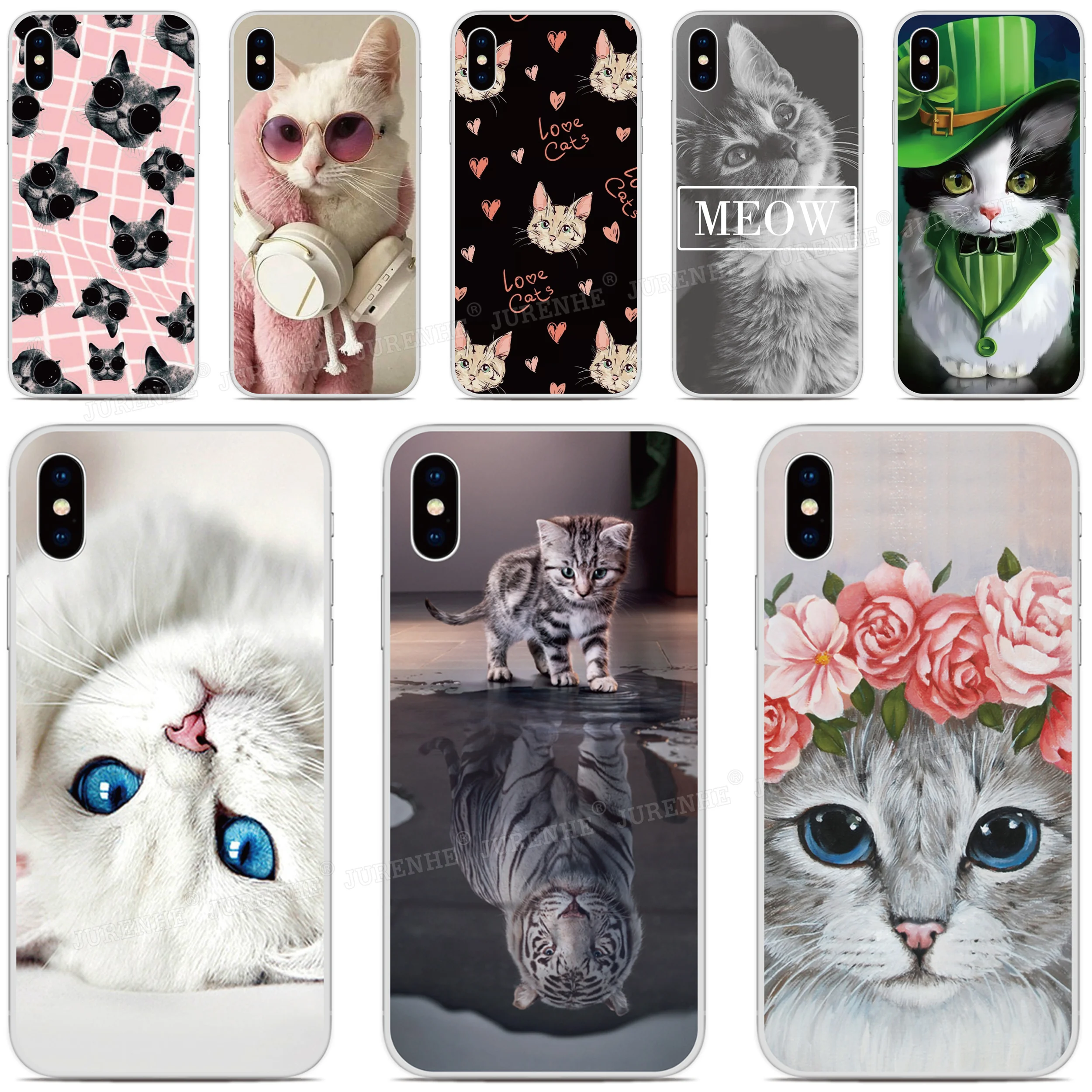 Cute Cat Cover Per Blu G91 C5 Max View 2 3 Bold N2 F91 Gigaset Gx6 Gx4 Gs5 Gs4 Gs3 Cat S62 Pro S42 S52 S75 5G Custodia Per Telefono