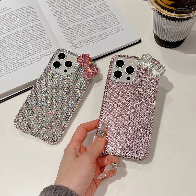 Sparkling Diamond Bow Phone Case