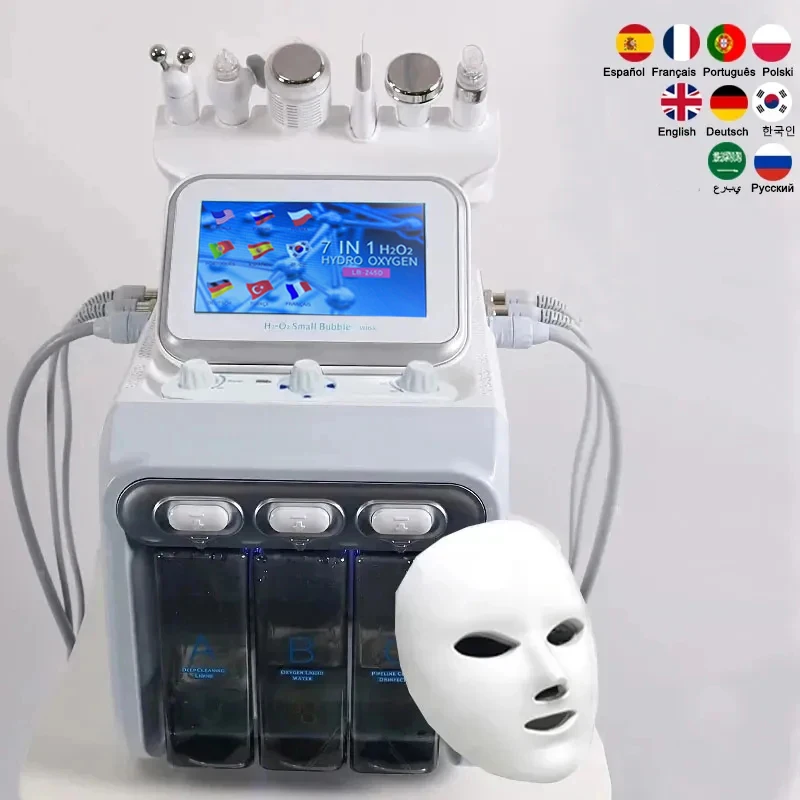Facial Beauty Instrument 7 in 1 Skin Rejuvenation Hydro Dermabrasion diamond dermabrasion Machine water hydrodermabrasion