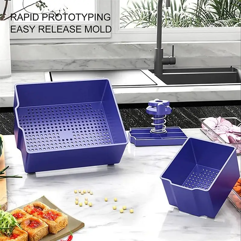 Household Tofu Press Reusable VeganFood Squeezer Manual Tofu Press Making Mold Drainer Water Removing Tools Kitchen Accessories