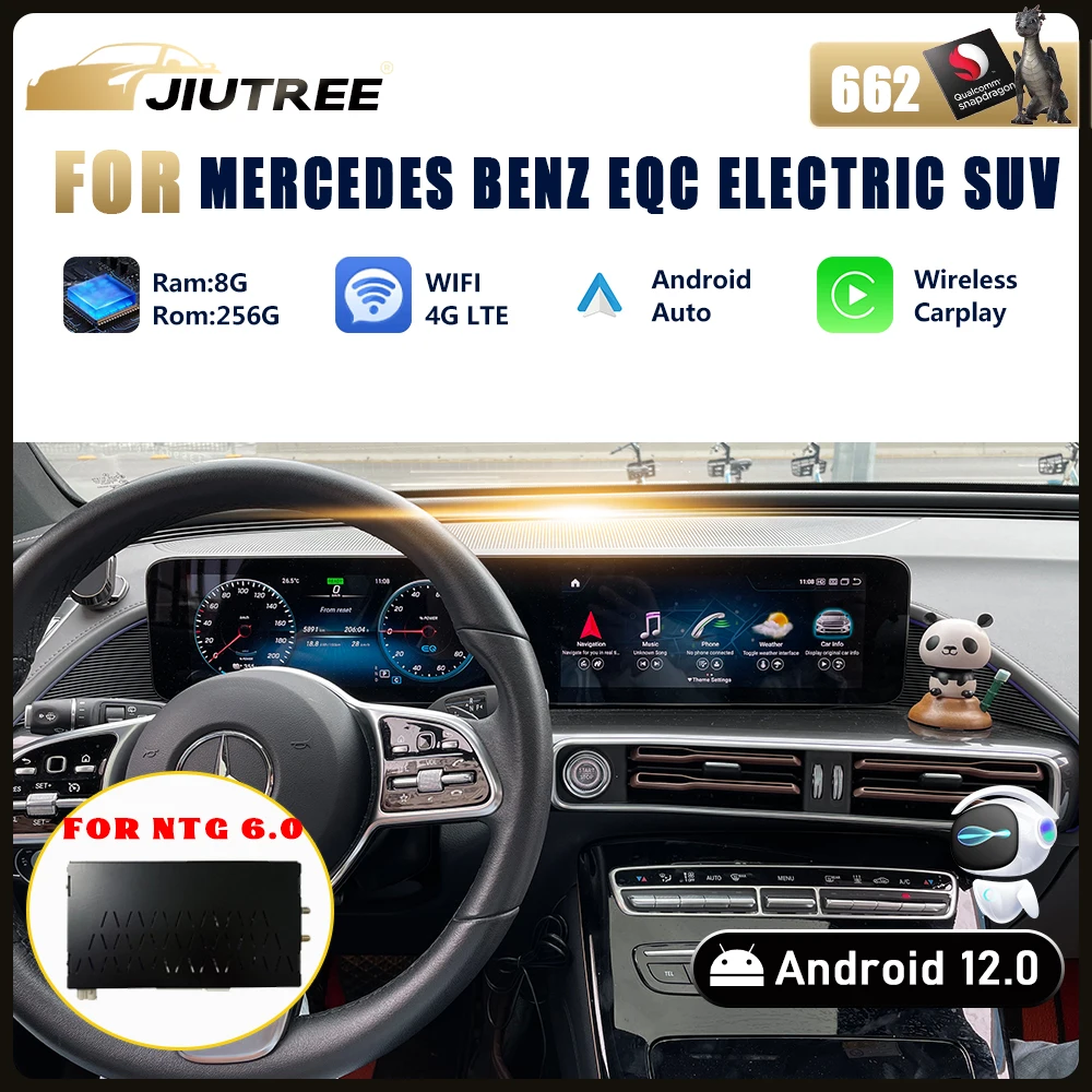 

For NTG 6.0 Android BOX Upgrade For 2019 2020 2021 2022 2023 Mercedes Benz EQC Electric SUV Qualcomm Snapdragon 662 8+256GB