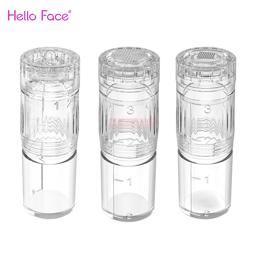 Hello Face Derma Pen Cartuccia Ad Ago H3 Ago A 12 Pin Nano-Hr Chip Di Silicone Nano Tip Funziona Per Dispositivo Microneedling Hydra Pen H3