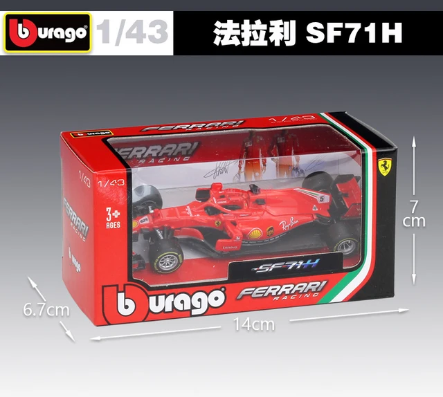 2021 Ferrari SF21 Bburago Diecast 1:43 Car Metal F1 Model Car Formula One Toy Racing Car Formula 1 Alloy Toy Vehicle Collection 3